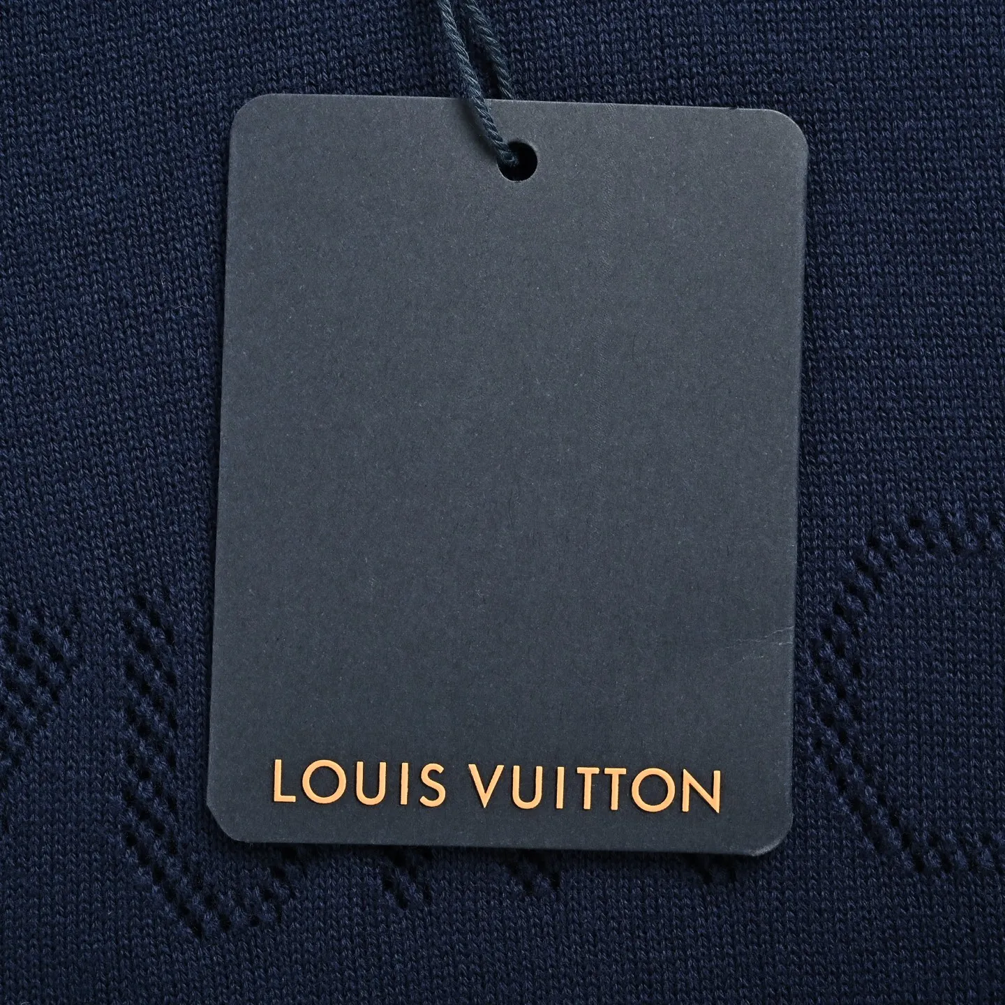 Louis Vuitton/Louis Vuitton 26ss hollow letter jacquard knitted short sleeves